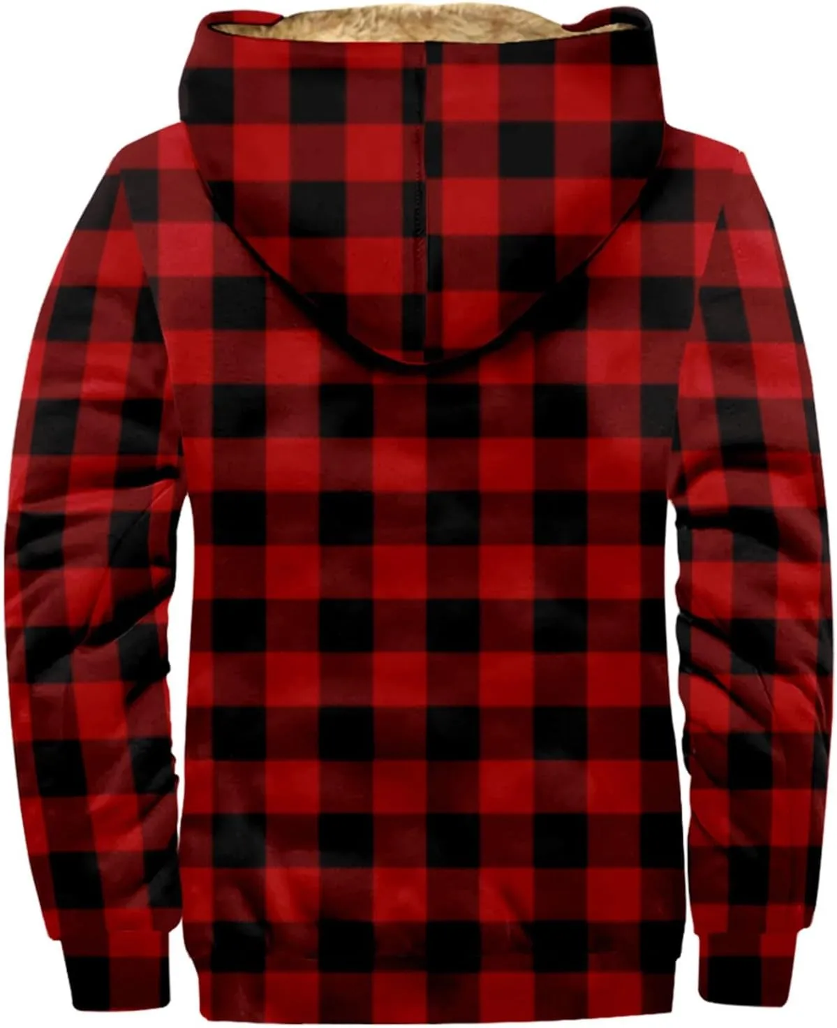 Fleece Lined Men Jackets Thermal Heavyweight Hoodies Coats with Pocket Winter Trendy Casual Outerwear