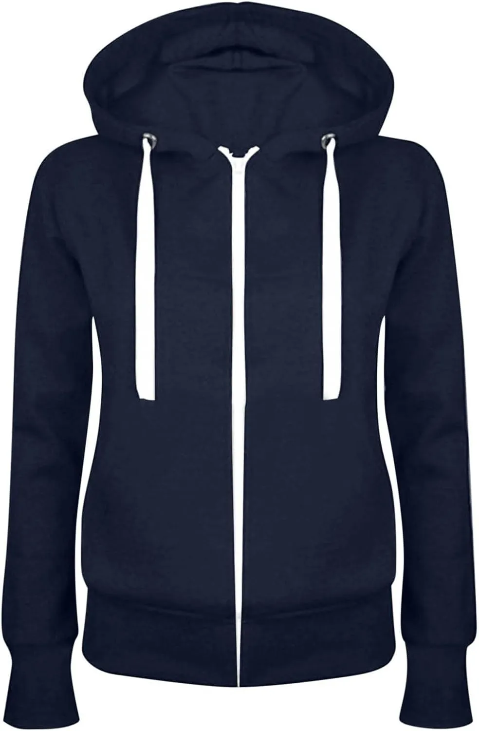 Full Zip Up Hoodies For Women Casual Fall Fashion 2024 Long Sleeve Hooded Sweatshirt Lightweight y2k Jackets