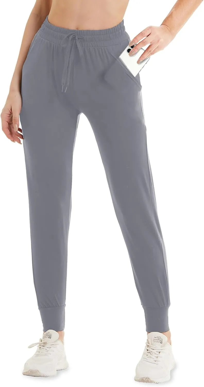 GAYHAY Joggers for Women with Pockets - Womens Sweatpants Lightweight Yoga Lounge Pants for Athletic Workout Gym Running