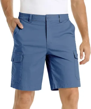 GOKKILRW Cargo Shorts for Men Outdoor Hiking Shorts Waterproof Quick Dry Lightweight Utility Ripstop Work Shorts with Pockets