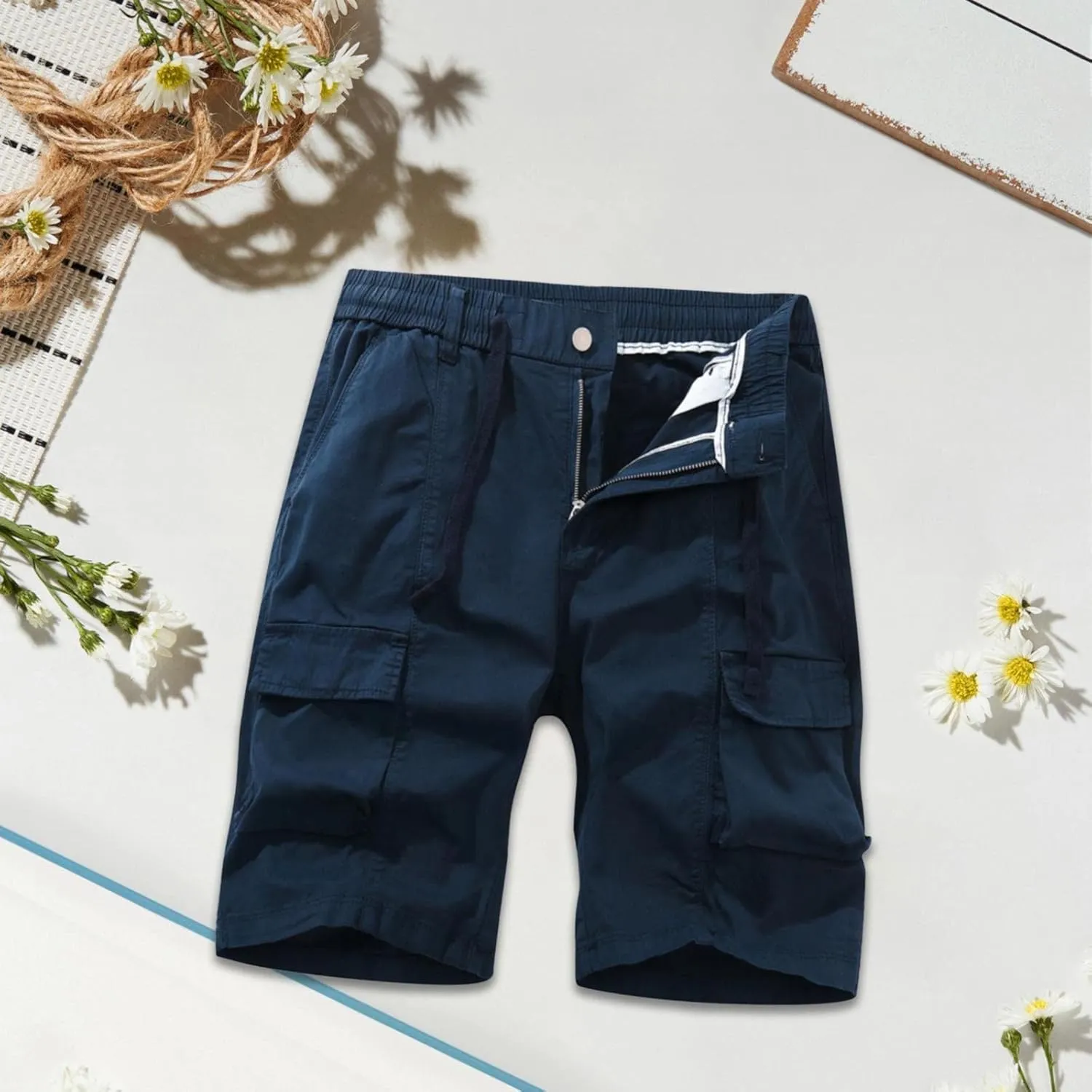GOKKILRW Mens Cargo Shorts Casual Quick Dry Outdoor Hiking Shorts Summer Street Tactical Utility Ripstop Lightweight Shorts