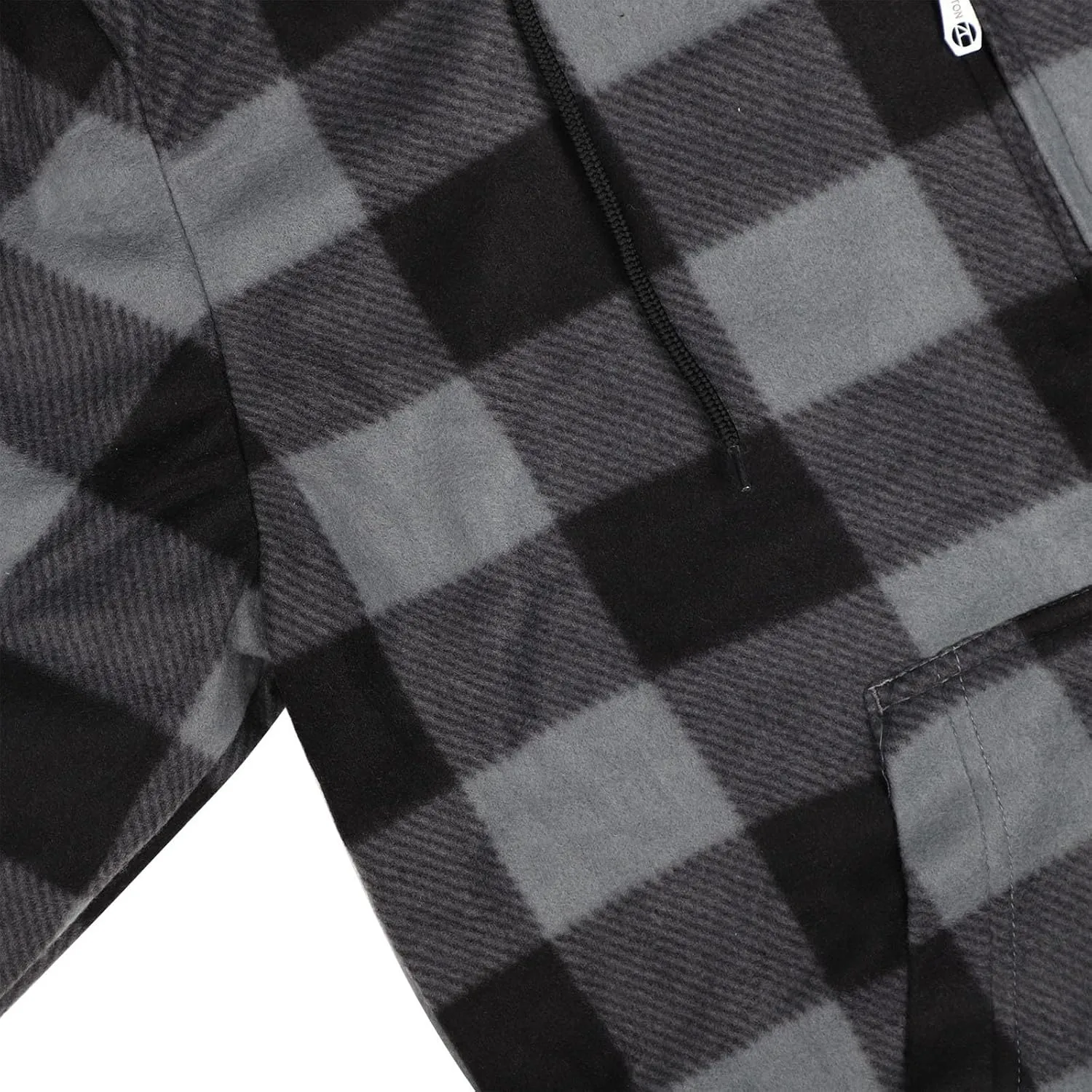 Heavy Warm Sherpa Lined Flannel Jackets for Men, Winter Coats and Plaid Flannel Hoodies with Fleece Lining