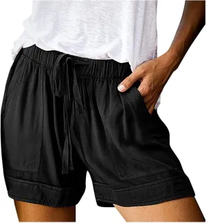 Hiking Cargo Shorts for Women Quick Dry Athletic Shorts for Camping Golf Summer Casual Shorts with Pockets