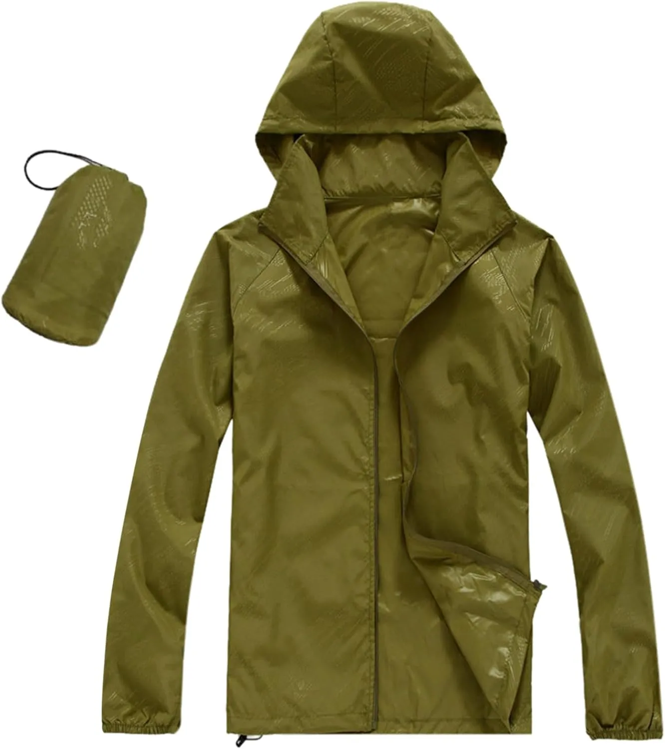 Jacket Men's Lightweight Waterproof Rain Shell Jacket Raincoat with Hood for Golf Cycling Windbreaker Outdoor Coat