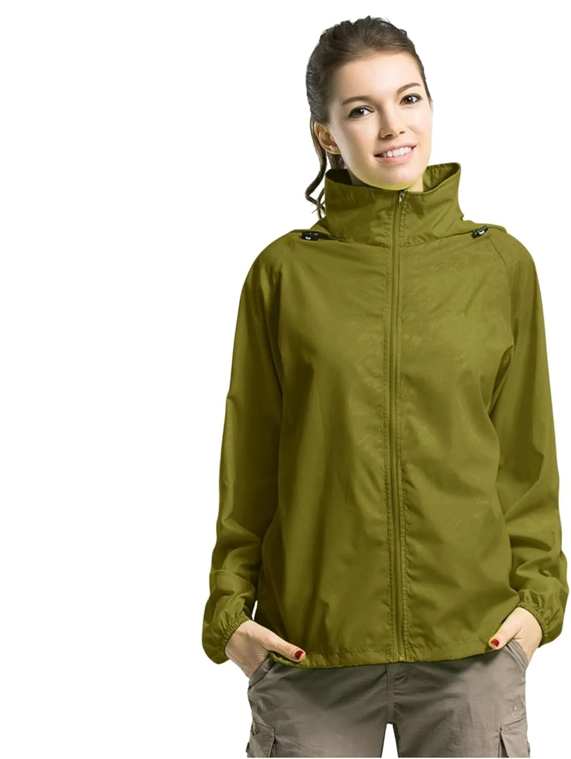 Jacket Men's Lightweight Waterproof Rain Shell Jacket Raincoat with Hood for Golf Cycling Windbreaker Outdoor Coat