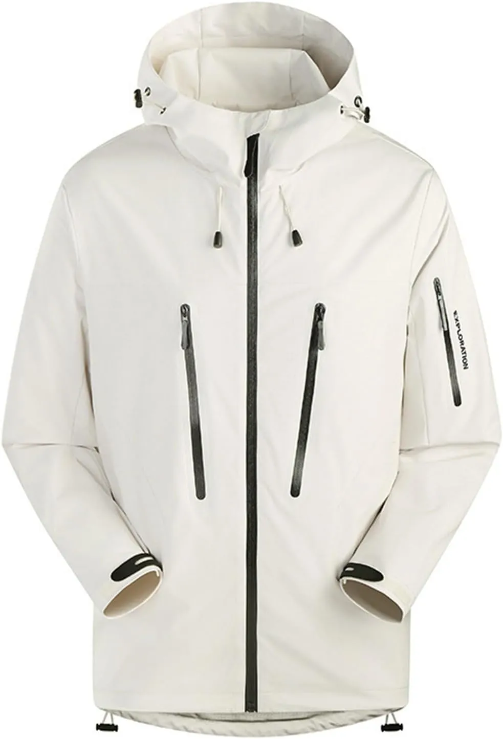 Jackets for Men Waterproof Raincoat Plus Size Winter Coat Mountain Snow Coat Outdoor mountaineering with Hood