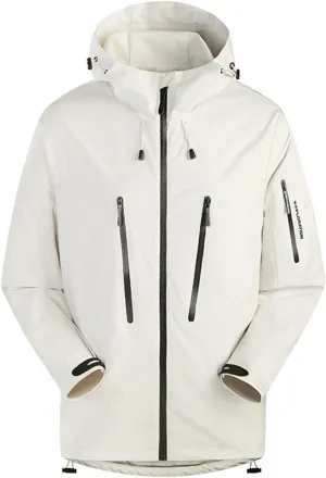 Jackets for Men Waterproof Raincoat Plus Size Winter Coat Mountain Snow Coat Outdoor mountaineering with Hood