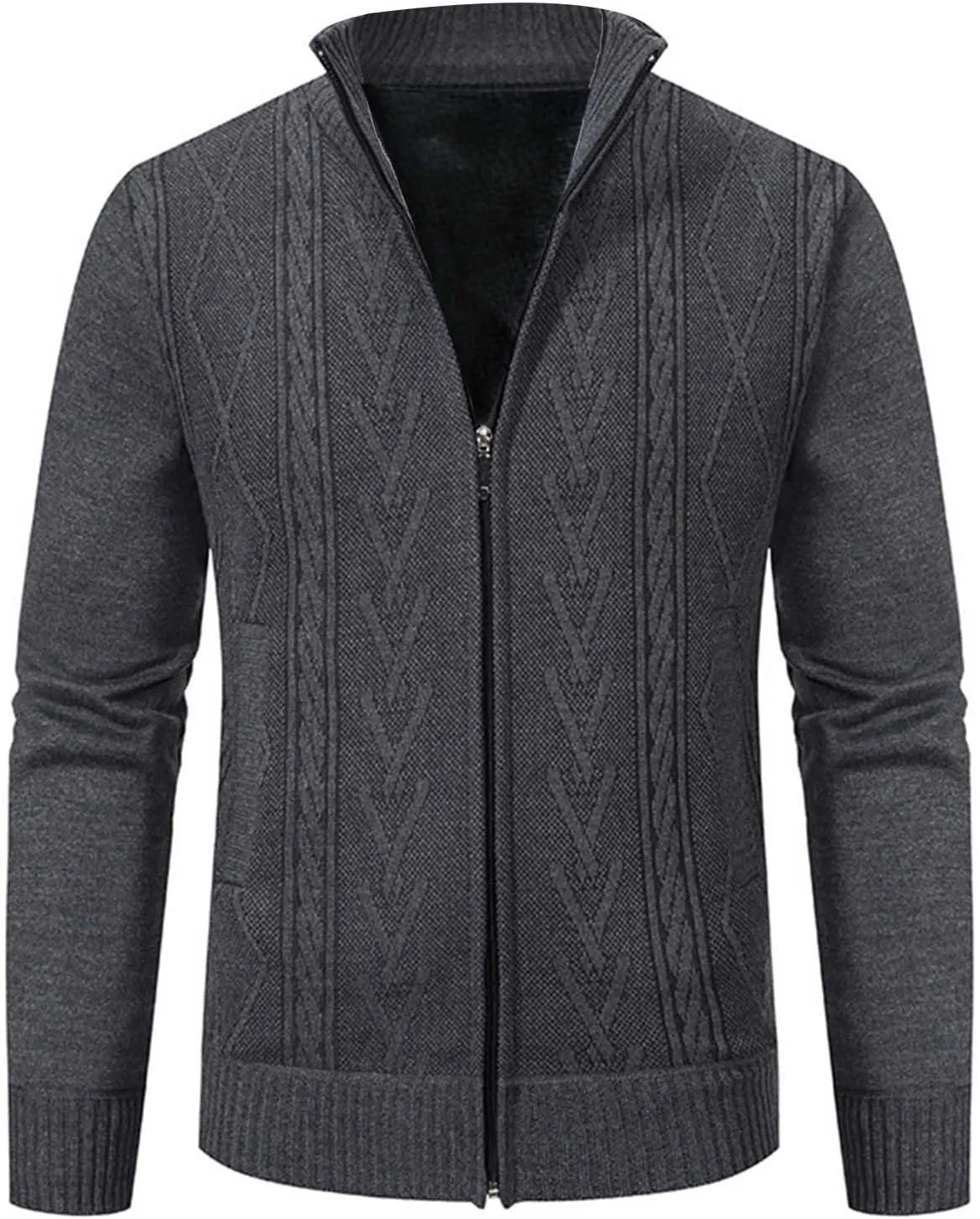 Jackets for Men Zip up Hoodie Casual Fleece Warm Jackets Thick Coats Breathable Long Sleeve Loose Sweatshirt Sweater