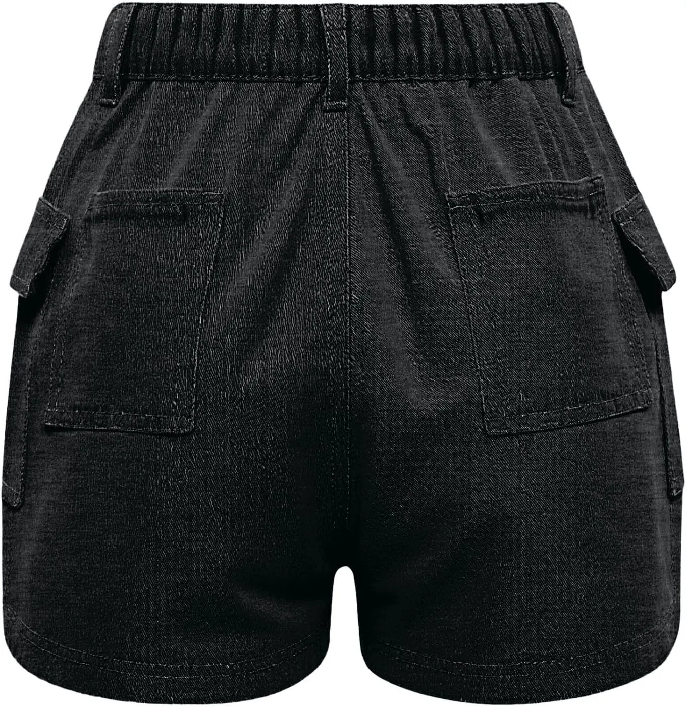 Jean Cargo Shorts for Women Baggy Front Button Lightweight Denim Shorts Stretch Sexy Vacation Travel Hiking Short