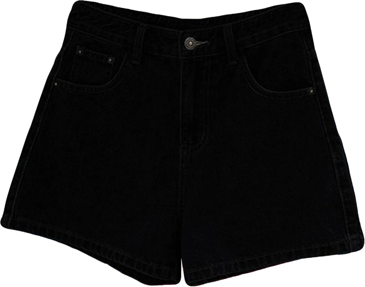 Jean Shorts Womens High Waisted Regular Fit Stretch Denim Shorts with Pockets 2025 Summer Trendy Jeans