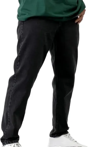 Jeans for Men 2024 Casual Classic Fit Straight Leg Denim Pants Distressed Washed Solid Color Trousers with Pockets