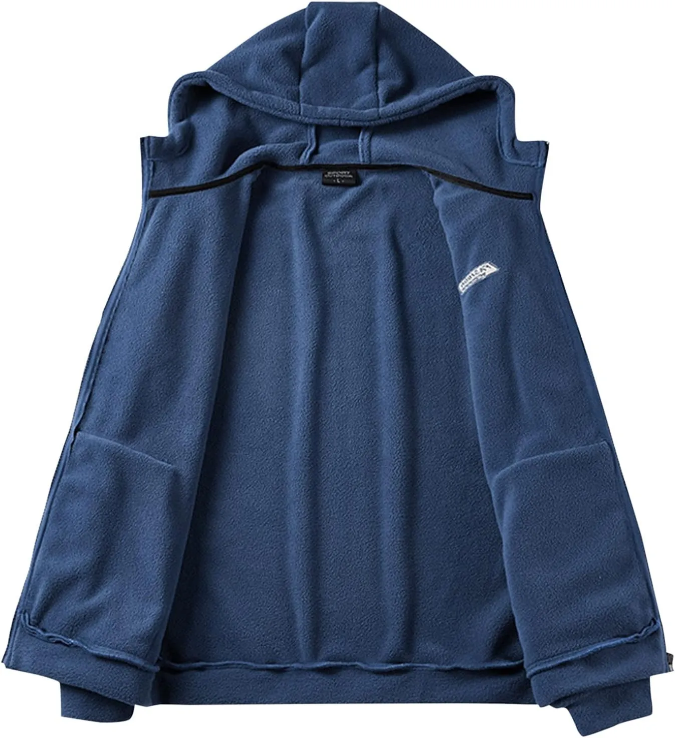 LCMTWX Hoodies for Guys Winter Casual Loose Solid Hooded Sweater Top With Zip Pockets Men's Hooded Fleece Sweatshirt Men's