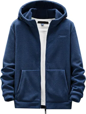 LCMTWX Hoodies for Guys Winter Casual Loose Solid Hooded Sweater Top With Zip Pockets Men's Hooded Fleece Sweatshirt Men's