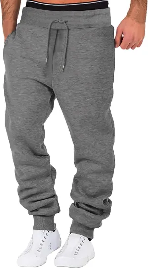 LCMTWX Mens Hiking Pants Elastic Casual Sport Joggings Solid Sweatpants Pockets Men's Casual Pants Men Joggers Mens Joggers