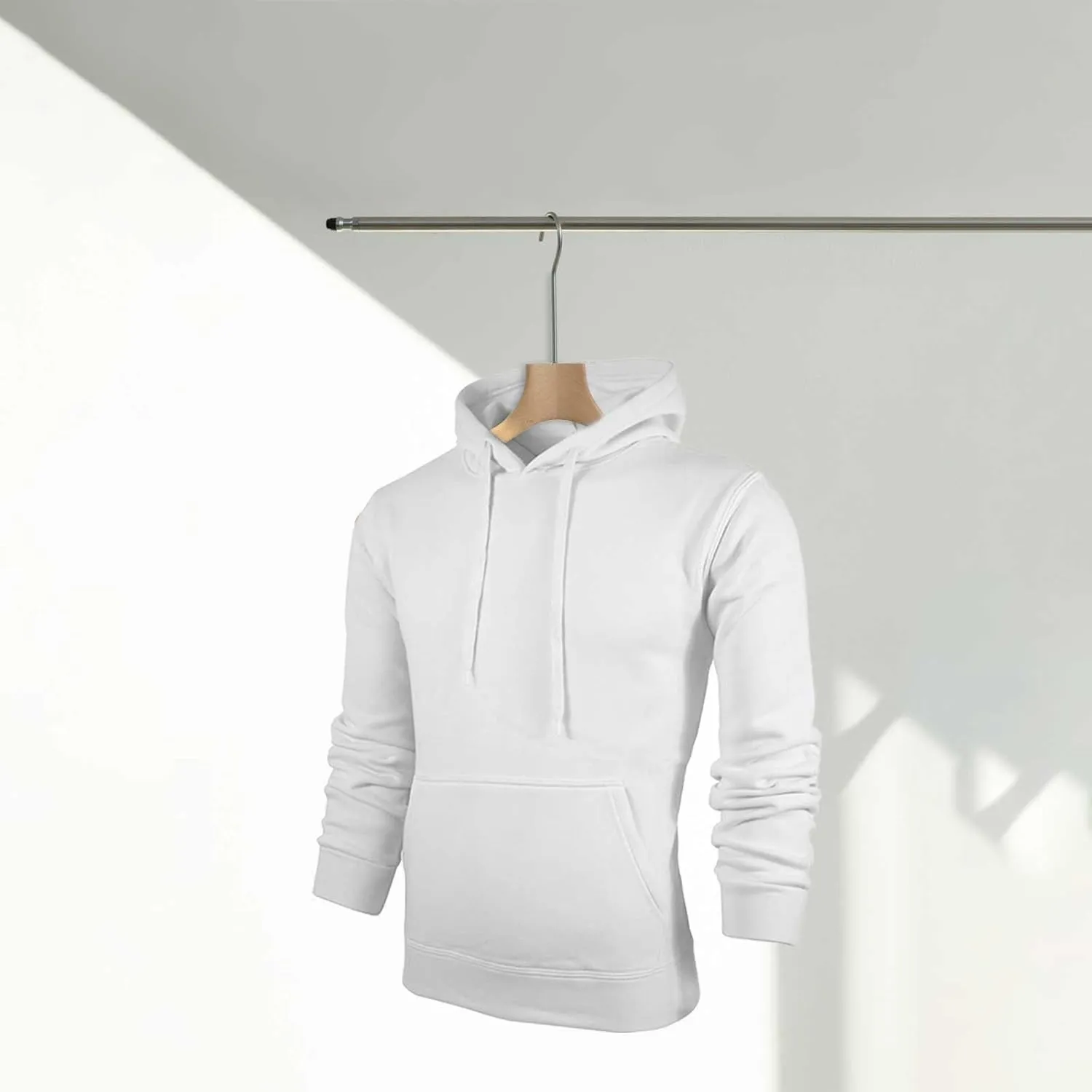 LCMTWX Men's Hooded Fleece Sweatshirt Loose Solid Hooded Sweater Top Pullover Fleece Zip Hoodie Sweatshirt Pullover & Full
