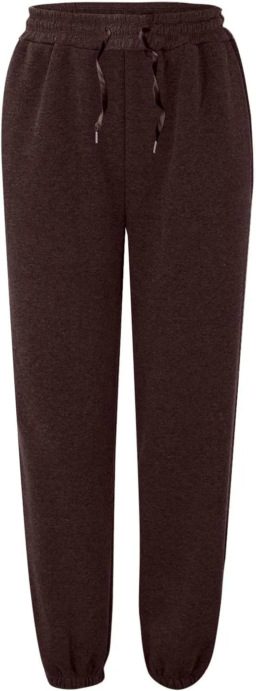 lcyhony Fleece Joggers for Women Baggy Comfy High Waisted Sweatpants with Pockets Stretch Casual Yoga Athletic Sweat Pants