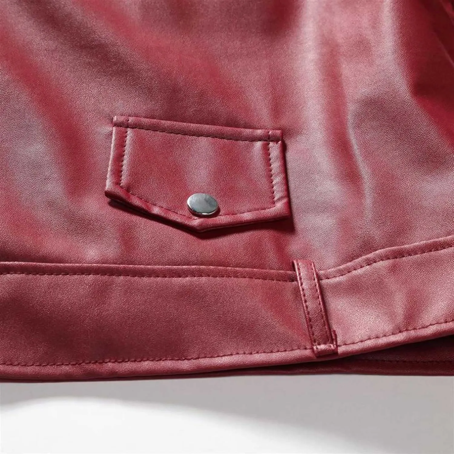 Leather Jackets for Men, Faux Bomber Jacket Men Motorcycle Notch Lapel Moto Biker Coat Zip Up Bomber Jackets Outerwear