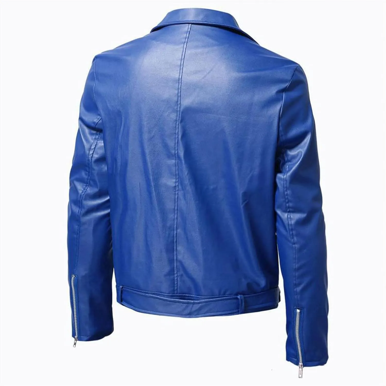 Leather Jackets for Men, Faux Bomber Jacket Men Motorcycle Notch Lapel Moto Biker Coat Zip Up Bomber Jackets Outerwear