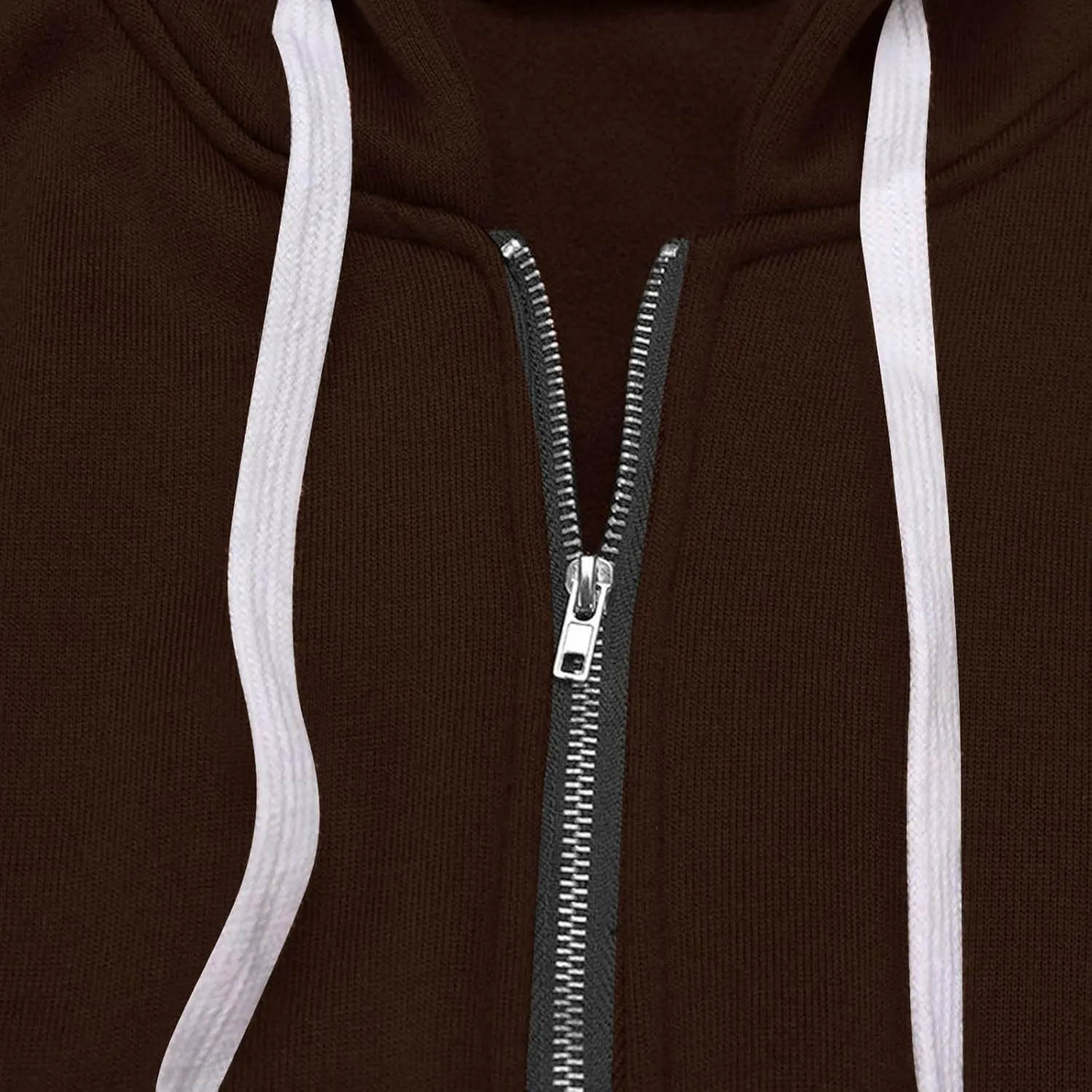 Long Sleeve Hoodies for Women Mid Length Solid Fleece Sweater Lightweight Zip Up Sweatshirts with Pockets