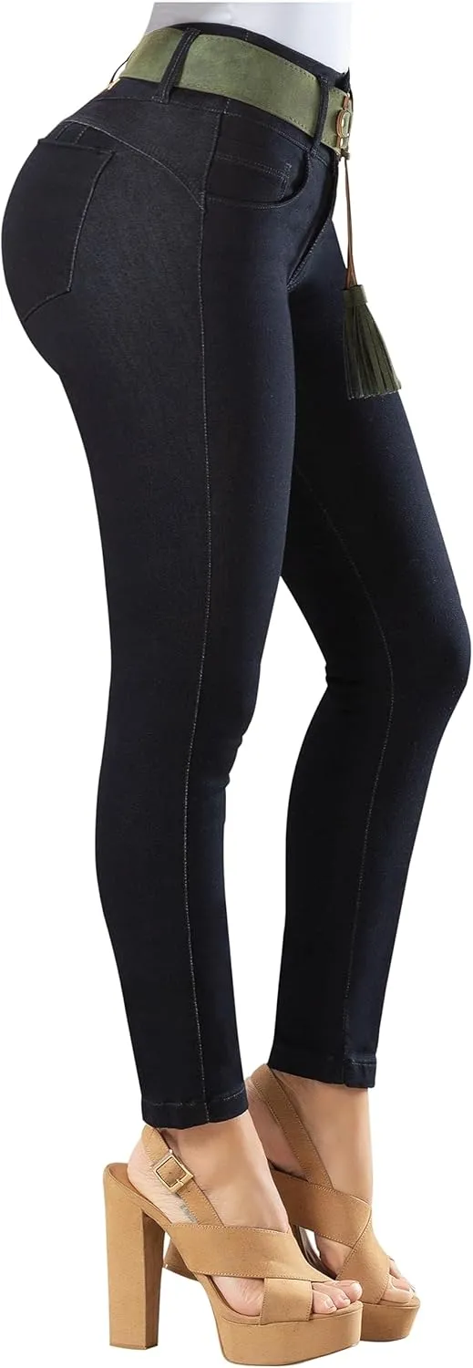 LT.ROSE High Waisted Colombian Jeans | Pantalones Colombianos Levanta Cola | Butt Lifting Jeans for Women