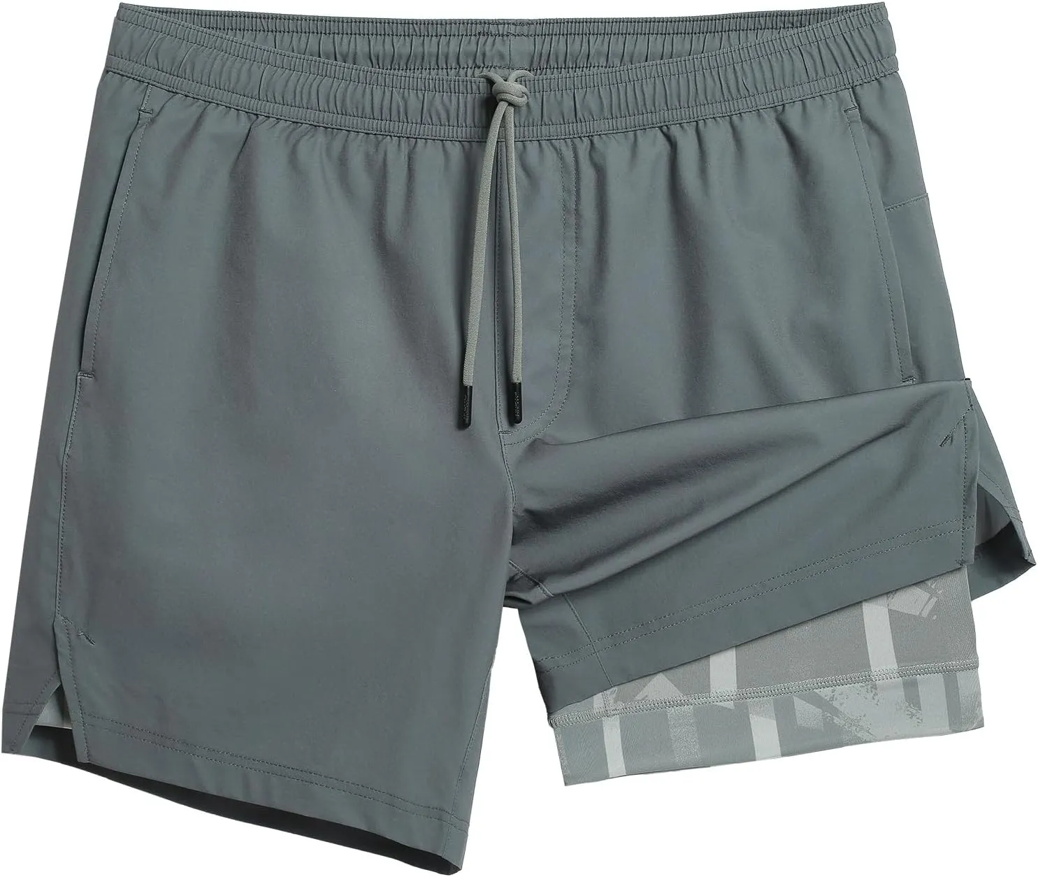 maamgic Gym Shorts for Men 7 inch with Liner Stretch 2 in 1 Workout Shorts Men Quick Dry Athletic Shorts
