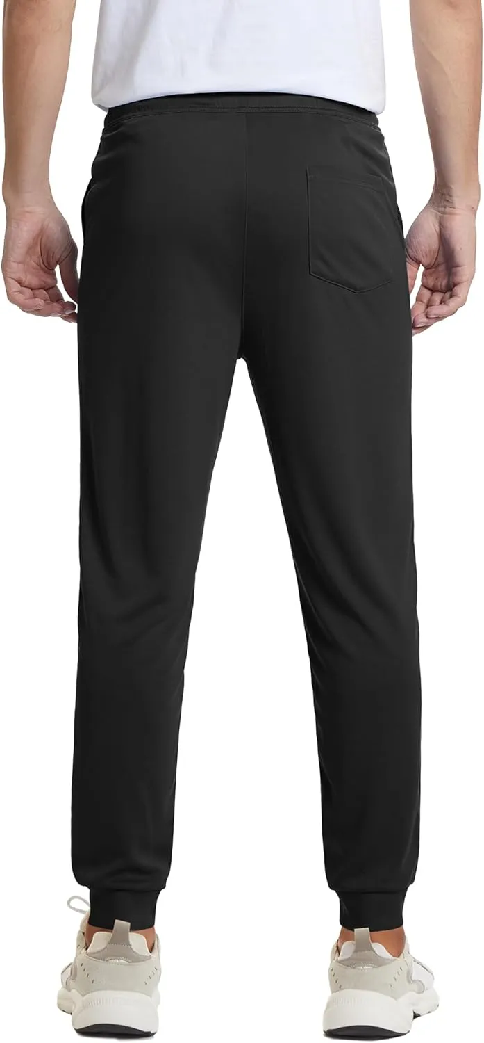 MAGCOMSEN Men's Joggers Sweatpants Quick Dry Running Pants with Pockets Summer Lightweight Athletic Workout Pants