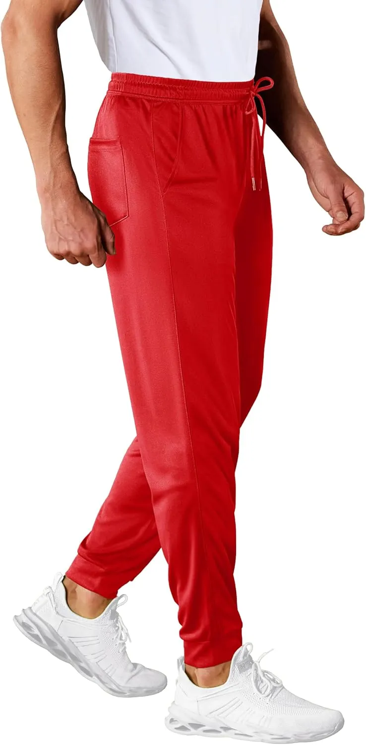 MAGCOMSEN Men's Joggers Sweatpants Quick Dry Running Pants with Pockets Summer Lightweight Athletic Workout Pants