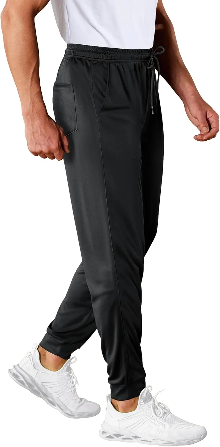 MAGCOMSEN Men's Joggers Sweatpants Quick Dry Running Pants with Pockets Summer Lightweight Athletic Workout Pants