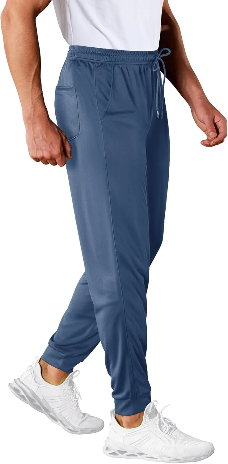 MAGCOMSEN Men's Joggers Sweatpants Quick Dry Running Pants with Pockets Summer Lightweight Athletic Workout Pants