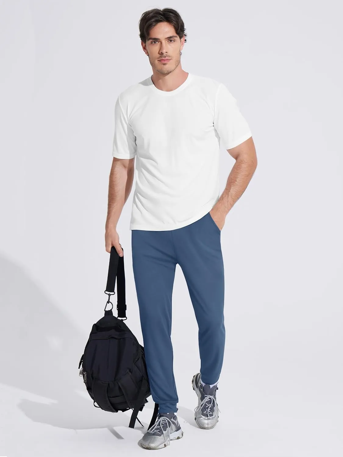 MAGCOMSEN Men's Joggers Sweatpants Quick Dry Running Pants with Pockets Summer Lightweight Athletic Workout Pants