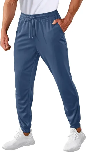 MAGCOMSEN Men's Joggers Sweatpants Quick Dry Running Pants with Pockets Summer Lightweight Athletic Workout Pants