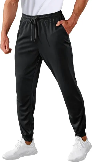 MAGCOMSEN Men's Joggers Sweatpants Quick Dry Running Pants with Pockets Summer Lightweight Athletic Workout Pants