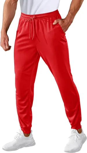 MAGCOMSEN Men's Joggers Sweatpants Quick Dry Running Pants with Pockets Summer Lightweight Athletic Workout Pants