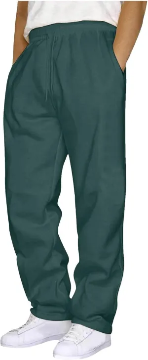 Men Cargo Pants with Pockets Stretch Drawstring Elastic Waist Sweatpants Tall Regular Fit Pants Tall Joggers Trousers