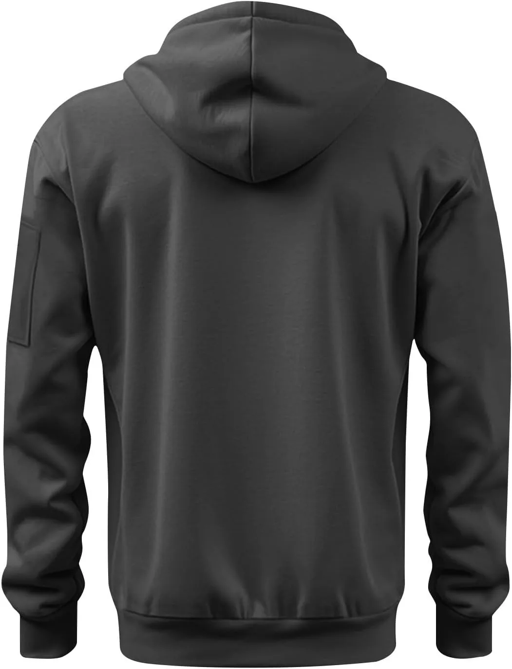Men Casual Hoodies with Zip Pockets American Flag Print Full Zip Long Sleeve Sweatshirt Sports Hooded Jacket
