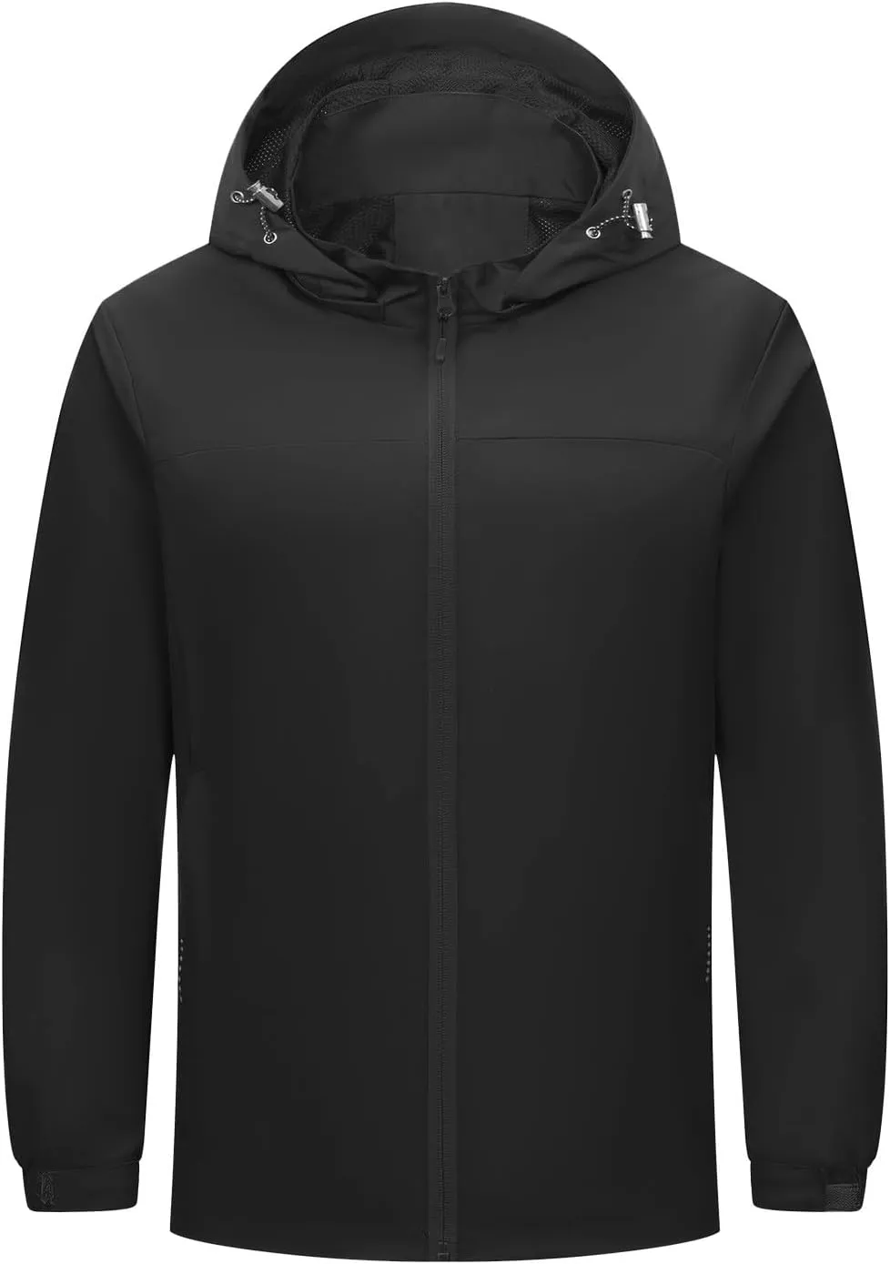 Men Women Rain Jackets Hooded Waterproof Windbreaker With Pockets Unisex Fall Winter Outdoor Hiking Travel Raincoats