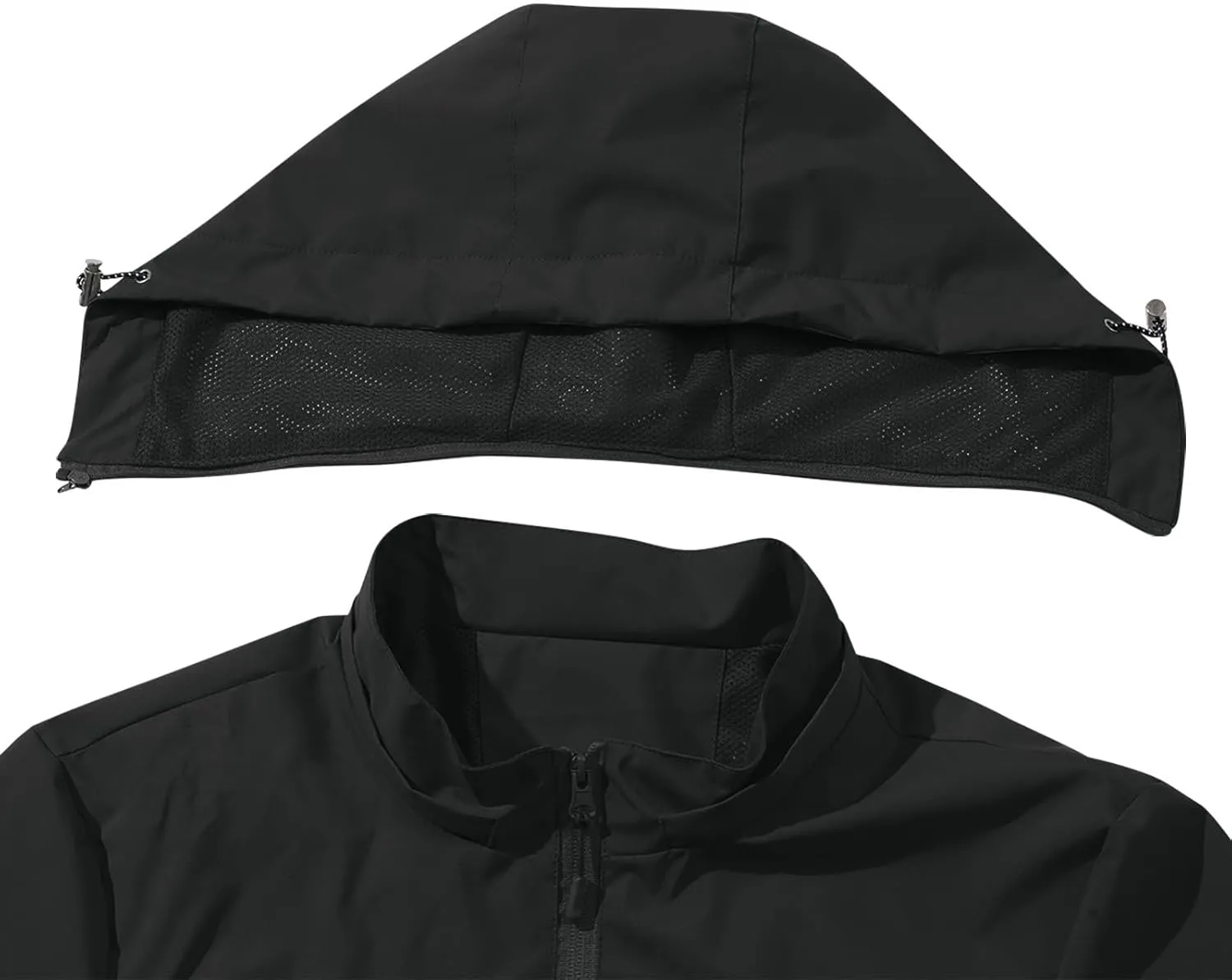 Men Women Rain Jackets Hooded Waterproof Windbreaker With Pockets Unisex Fall Winter Outdoor Hiking Travel Raincoats