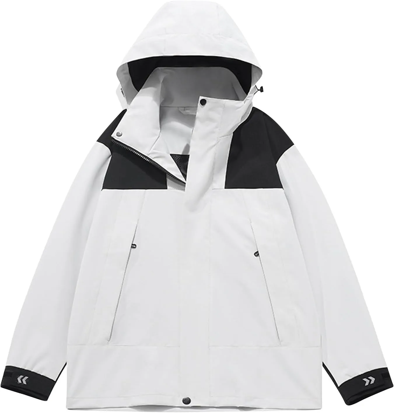 Men Women Rain Jackets Lightweight Waterproof Windbreaker Unisex Hooded Raincoat for Outdoor Running Mountaineering