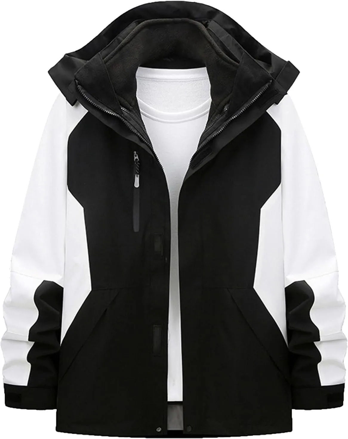 Men Women Rain Jackets Unisex Windbreaker Warm Fall Winter Rain Coat Lightweight Waterproof Outdoor Hiking Raincoats