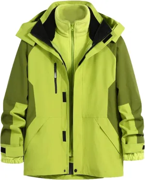 Men Women Rain Jackets Unisex Windbreaker Warm Fall Winter Rain Coat Lightweight Waterproof Outdoor Hiking Raincoats