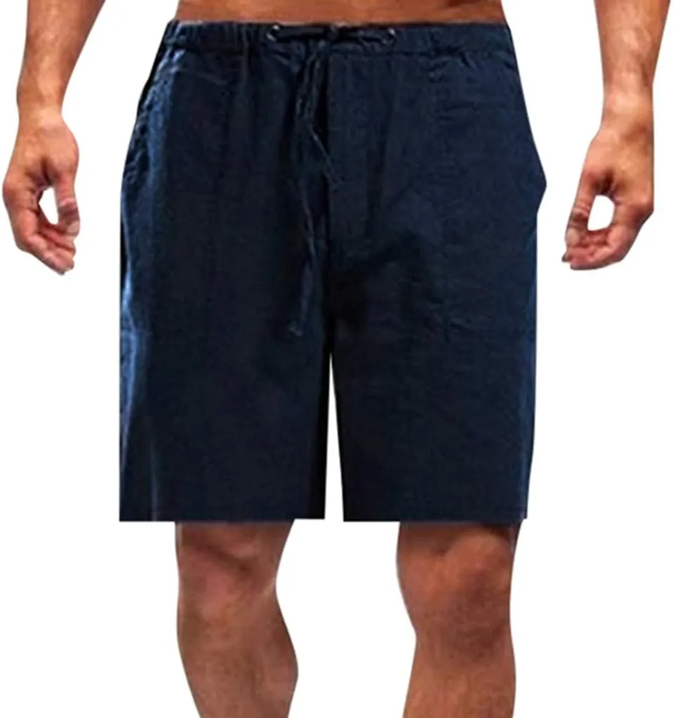 Mens Athletic Shorts Fitness Pockets Bodybuilding Cotton Mens Shorts Men's pants Mens Shorts Exercise Shorts for