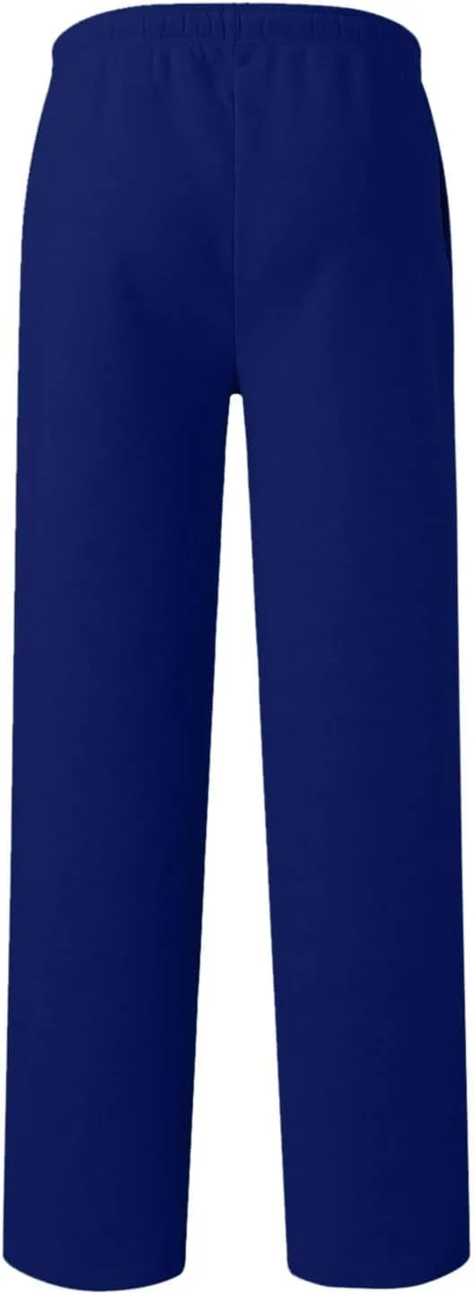 Men's Baggy Fleece Sweatpants Casual Drawstring Tapered Joggers Athletic Sweat Pants Workout Running with Pockets