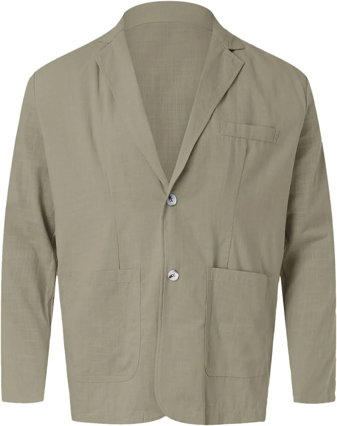 Men's Blazer One Button Suit Jacket, Casual Slim Fit Lightweight Sport Coats for Daily