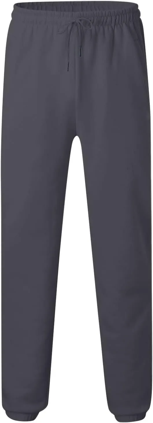 Mens Cargo Pants Casual Drawstring Hiking Pants Joggers Athletic Workout Pants Loose Straight Sweatpants with Pockets