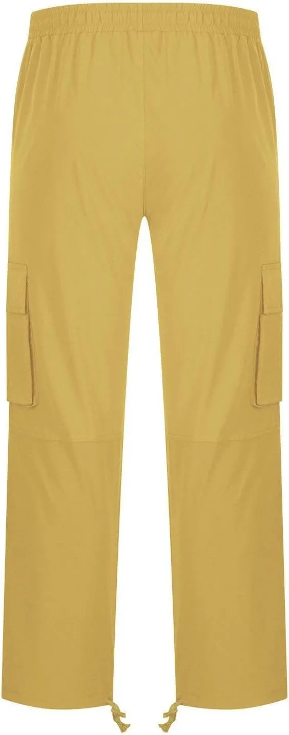Mens Cargo Pants Casual Joggers Big and Tall Athletic Pants Cotton Loose Baggy Pants Straight Leg Sweatpants