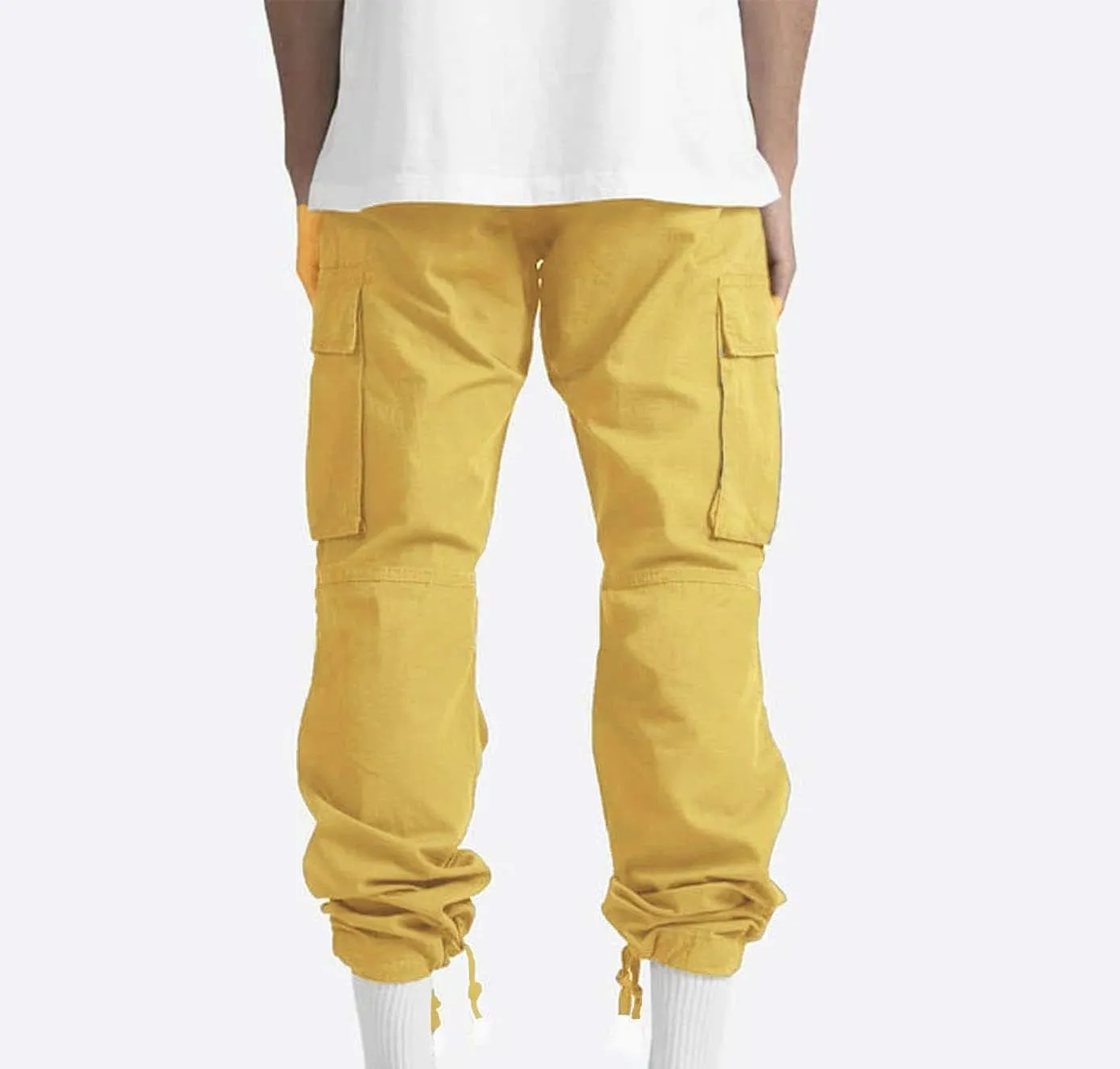 Mens Cargo Pants Casual Joggers Big and Tall Athletic Pants Cotton Loose Baggy Pants Straight Leg Sweatpants
