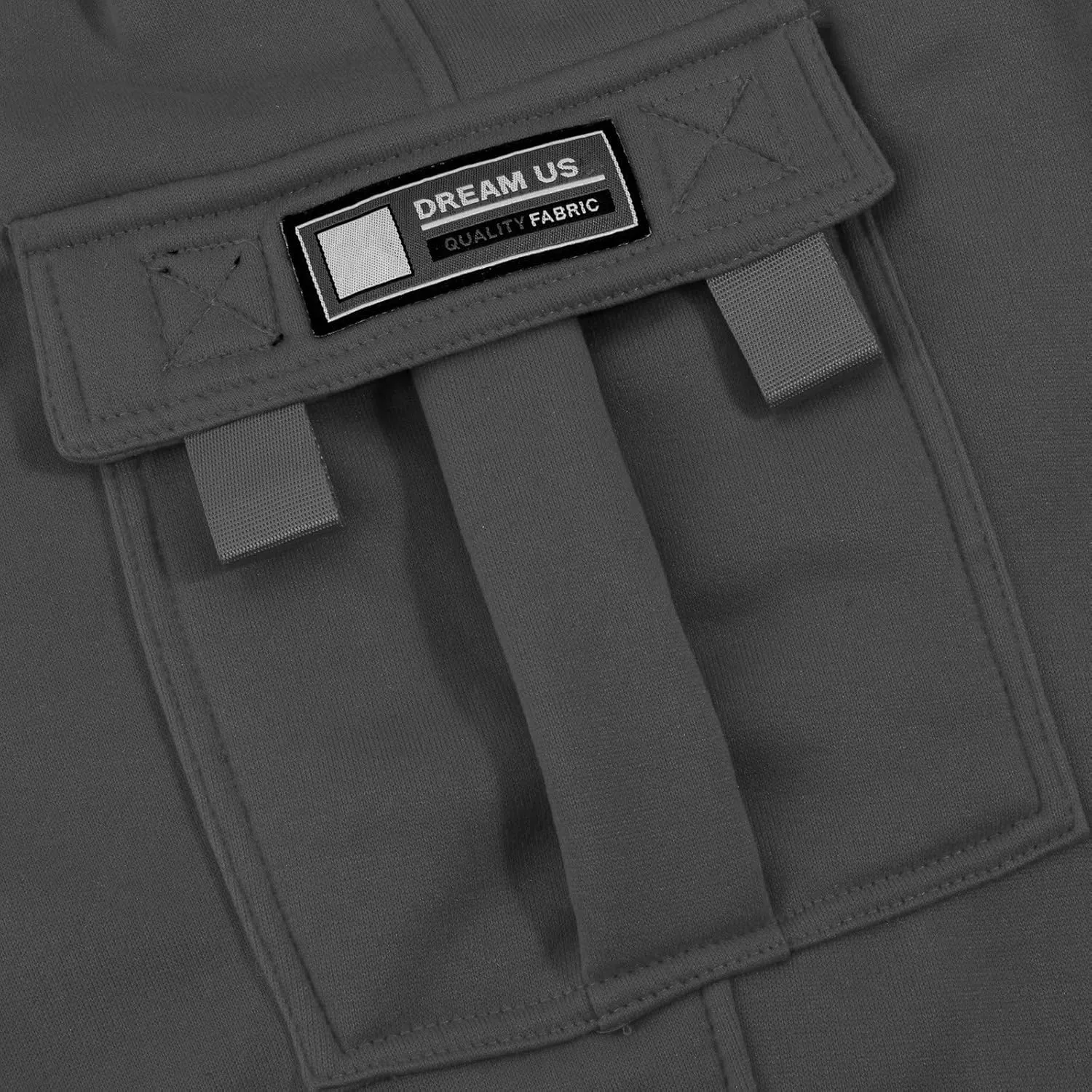 Mens Cargo Sweatpants Casual Baggy Drawstring Waist Open Bottom Sweatpants Lightweight Cargo Pants with Multi Pants