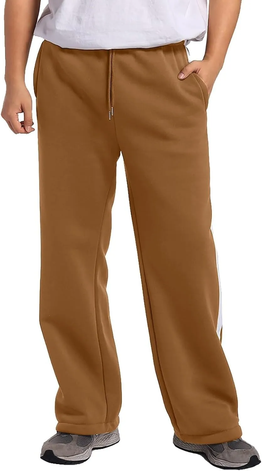 Men's Cargo Sweatpants Joggers Casual Pants with Pockets for Hiking Athletic Workout Trousers Y2k Baggy Track Pants