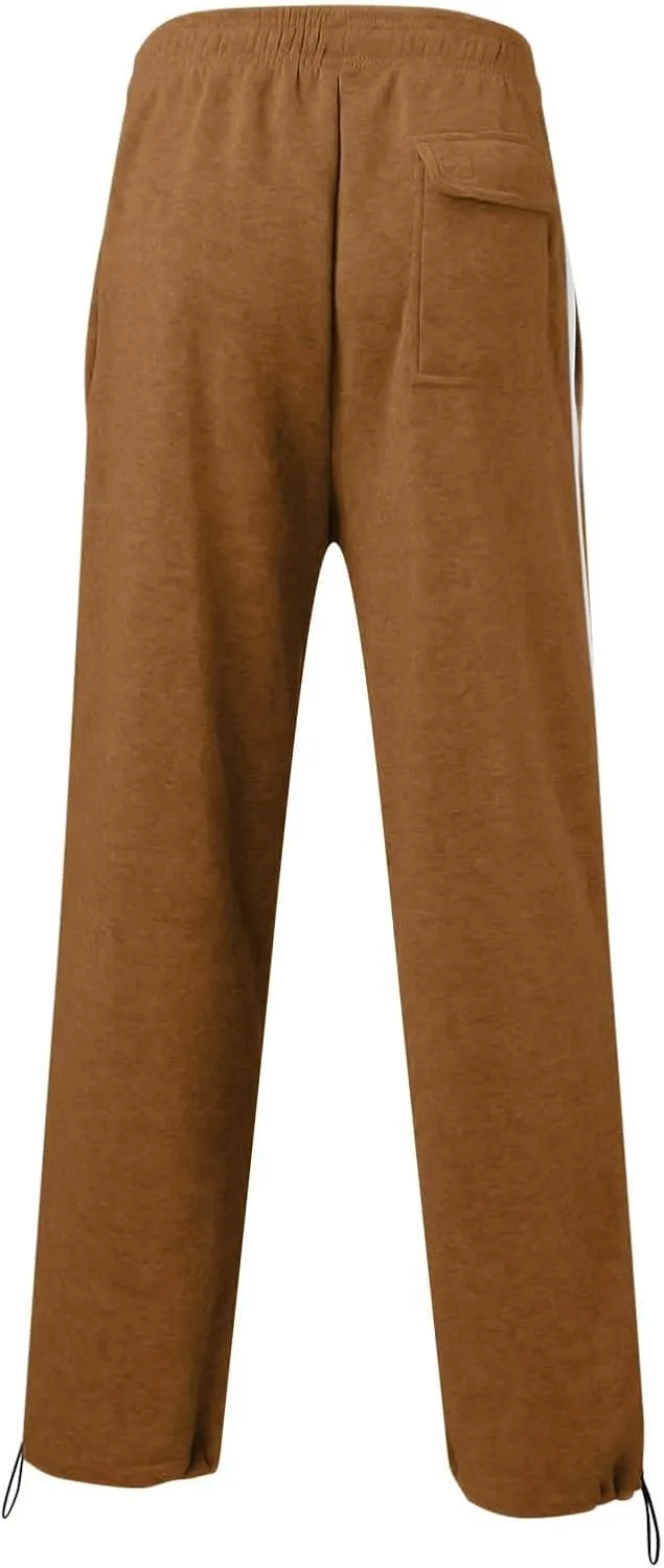 Men's Cargo Sweatpants Joggers Casual Pants with Pockets for Hiking Athletic Workout Trousers Y2k Baggy Track Pants