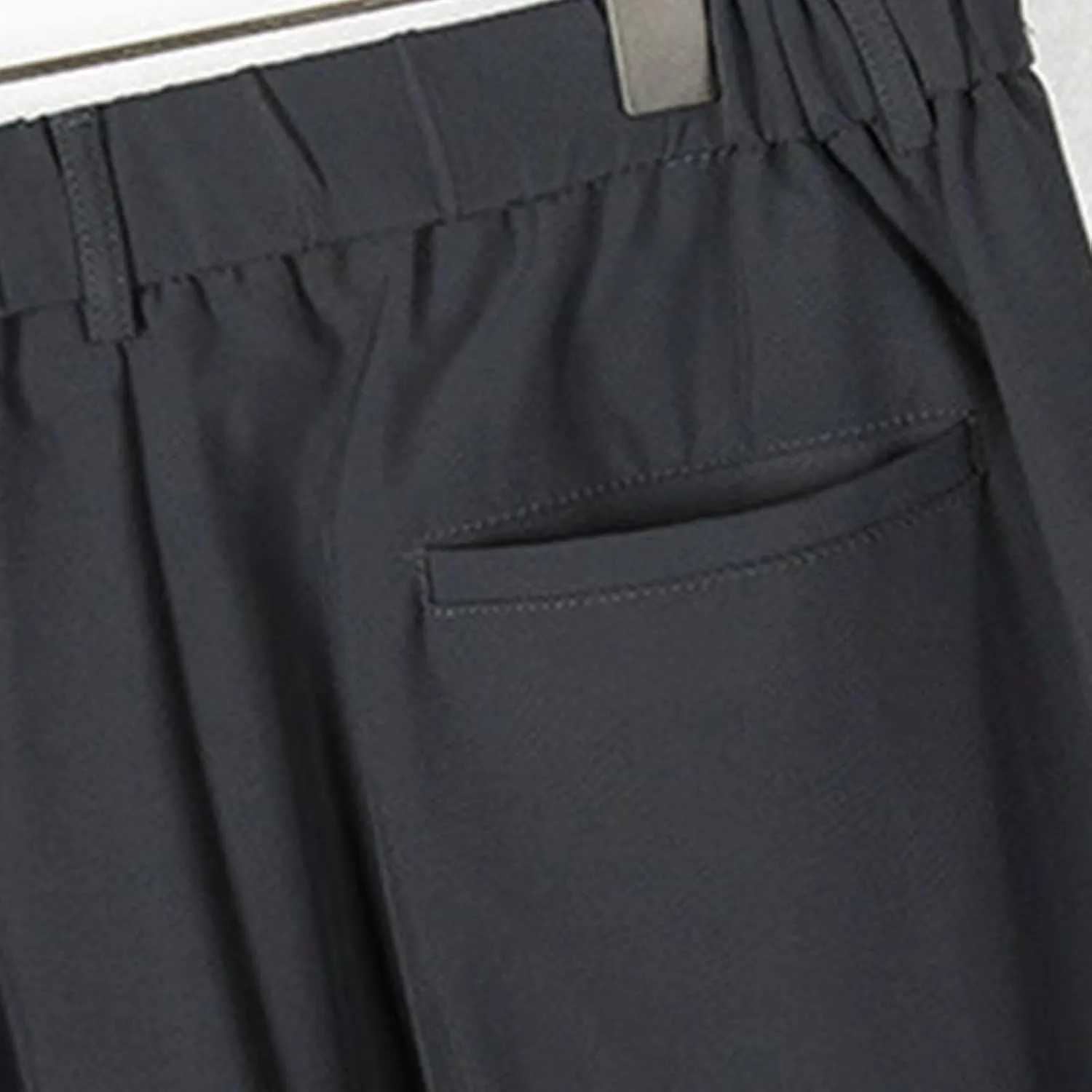 Mens Dress Pants Regular Fit Stretch Classic-Fit Business Casual Suit Straight-Leg Trousers Front-Pleated with Pockets